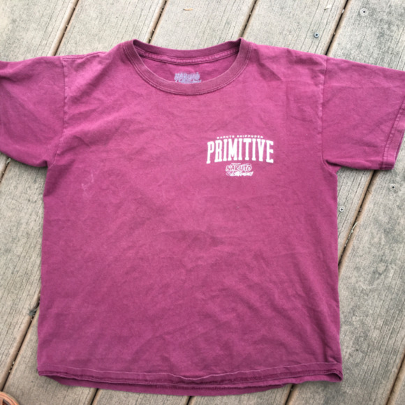 Naruto Shippuden tee Primitive brand plum color youth large - Picture 2 of 4